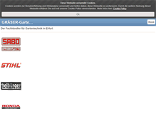 Tablet Screenshot of graeser-gartentechnik.com